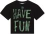 Dolce & Gabbana Kids T-shirt met geborduurd logo Zwart - Thumbnail 1