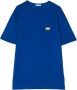 Dolce & Gabbana Kids T-shirt met logoplakkaat Blauw - Thumbnail 1