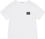 Dolce & Gabbana Kids Katoenen T-shirt met logo Wit - Thumbnail 1