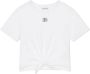 Dolce & Gabbana Kids Katoenen T-shirt met logo Wit - Thumbnail 1