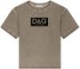 Dolce & Gabbana Kids T-shirt met logoprint Bruin - Thumbnail 1