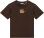 Dolce & Gabbana Kids T-shirt met logoprint Bruin - Thumbnail 1