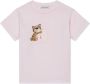 Dolce & Gabbana Kids Katoenen T-shirt met luipaardprint Roze - Thumbnail 1