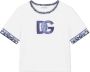 Dolce & Gabbana Kids Katoenen T-shirt met logo Wit - Thumbnail 1