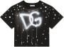 Dolce & Gabbana Kids T-shirt met logoprint Zwart - Thumbnail 1