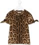Dolce & Gabbana Kids T-shirt met luipaardprint Bruin - Thumbnail 1