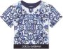Dolce & Gabbana Kids T-shirt met print Blauw - Thumbnail 1