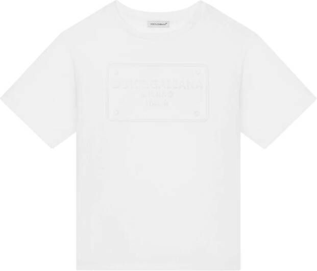 Dolce & Gabbana Kids T-shirt met ronde hals Wit