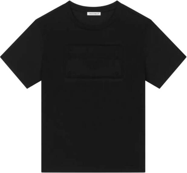 Dolce & Gabbana Kids T-shirt met ronde hals Zwart