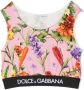 Dolce & Gabbana Kids Top met bloe print Roze - Thumbnail 1