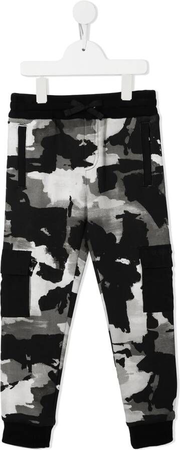 Dolce & Gabbana Kids Trainingsbroek met camouflageprint Zwart