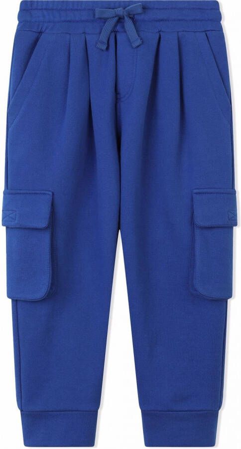 Dolce & Gabbana Kids Trainingsbroek met logo label Blauw