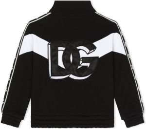 Dolce & Gabbana Kids Trainingsjack met logoprint Zwart