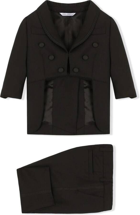Dolce & Gabbana Kids Trainingspak van wolmix Zwart