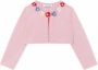 Dolce & Gabbana Kids Vest met bloe applicatie Roze - Thumbnail 1
