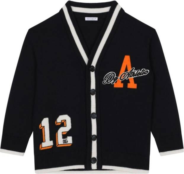Dolce & Gabbana Kids Vest met logopatch Zwart