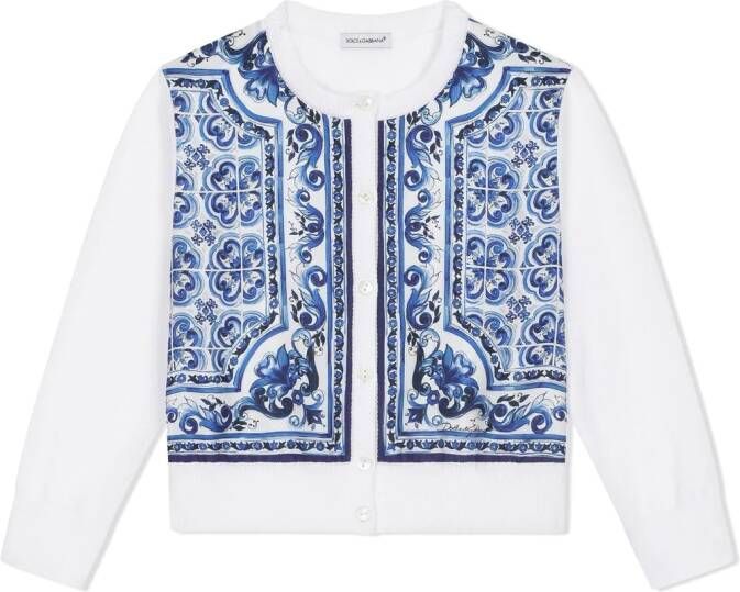 Dolce & Gabbana Kids Vest met print Wit