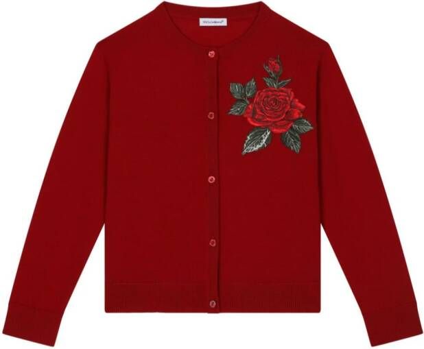 Dolce & Gabbana Kids Vest met ronde hals Rood