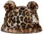 Dolce & Gabbana Kids Vissershoed met luipaardprint en imitatiebont Bruin - Thumbnail 1