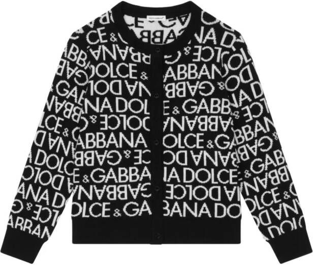 Dolce & Gabbana Kids Wollen vest Zwart