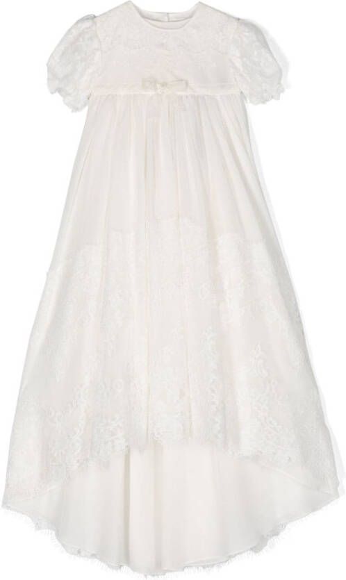 Dolce & Gabbana Kids Zijden jurk Wit