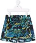 Dolce & Gabbana Kids Zwembroek met abstracte print Blauw - Thumbnail 1