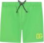 Dolce & Gabbana Kids Zwembroek met logo Groen - Thumbnail 1