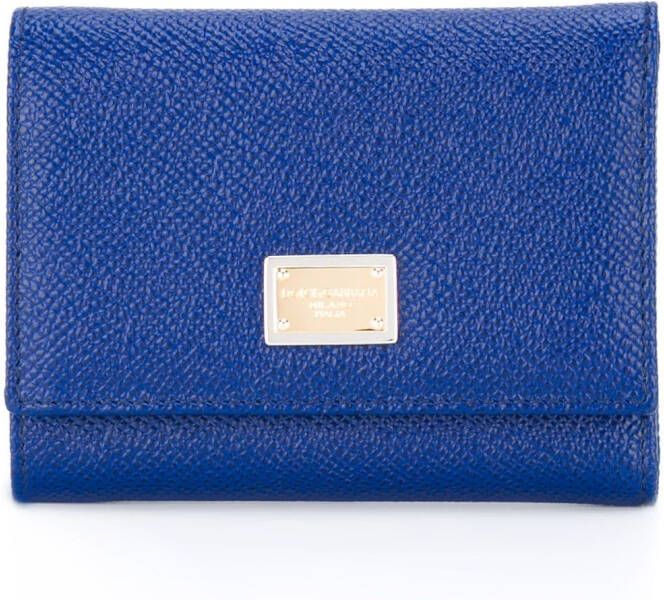 Dolce & Gabbana kleine Dauphine portemonnee Blauw