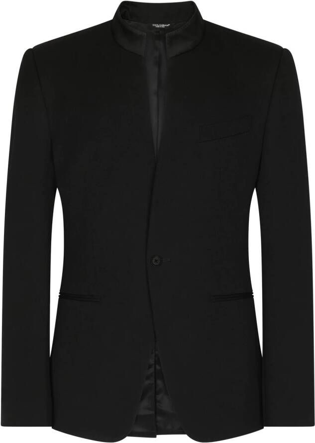 Dolce & Gabbana Kraagloze blazer Zwart