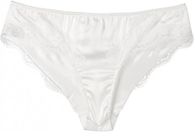 Dolce & Gabbana lace trim briefs Wit