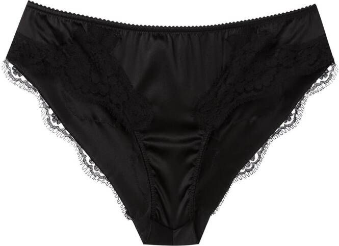 Dolce & Gabbana lace trim briefs Zwart