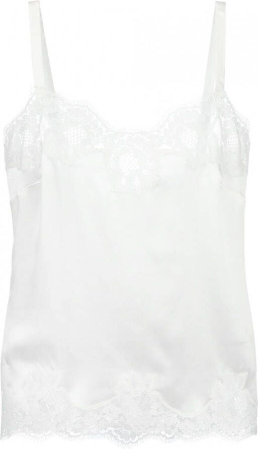 Dolce & Gabbana lace trim camisole Wit