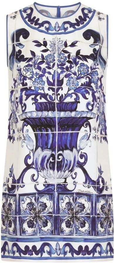 Dolce & Gabbana Lange tanktop met print Wit