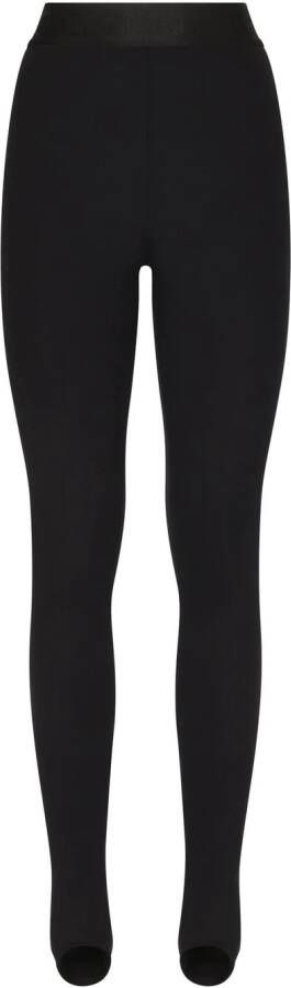 Dolce & Gabbana Legging met logoband Zwart