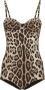 Dolce & Gabbana Badpak met luipaardprint Beige - Thumbnail 1