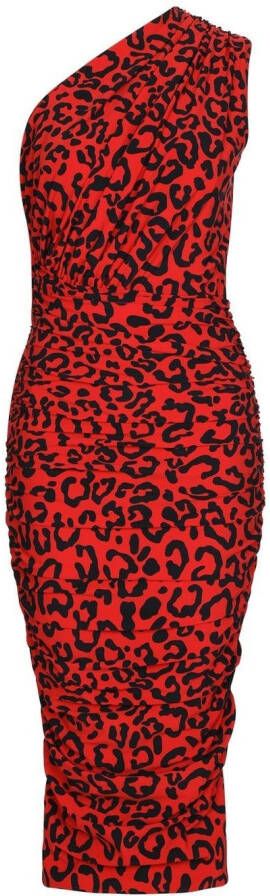 Dolce & Gabbana Asymmetrische jurk Rood