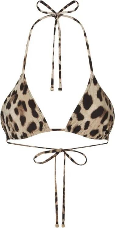 Dolce & Gabbana Bikinitop met luipaardprint Beige