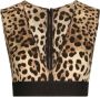 Dolce & Gabbana Cropped top met luipaardprint Bruin - Thumbnail 1