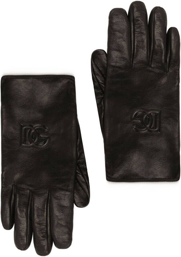 Dolce & Gabbana Leren handschoenen Zwart
