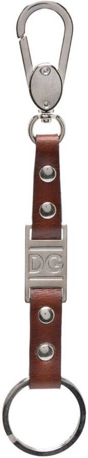 Dolce & Gabbana Leren sleutelhanger Bruin