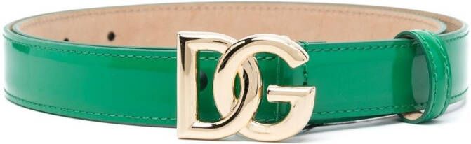 Dolce & Gabbana Riem met logogesp Groen