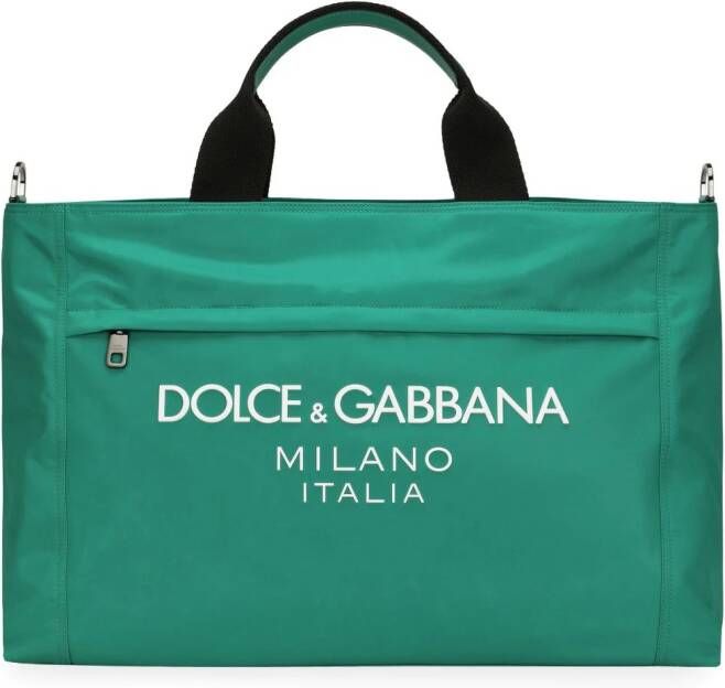Dolce & Gabbana Schoudertas met logo Groen
