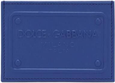 Dolce & Gabbana Pasjeshouder met logo-reliëf Blauw