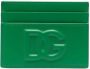 Dolce & Gabbana Pasjeshouder met logo-reliëf Groen - Thumbnail 1