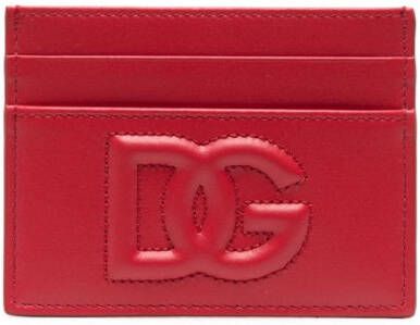 Dolce & Gabbana Pasjeshouder met logo-reliëf Rood