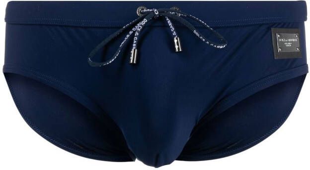 Dolce & Gabbana High waist zwembroek Blauw