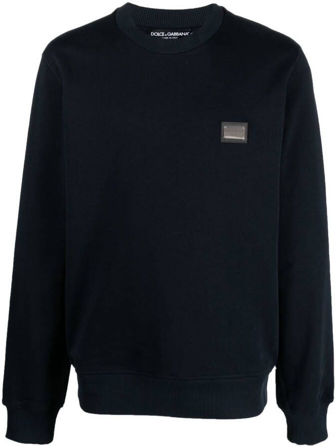 Dolce & Gabbana Sweater met logo Blauw