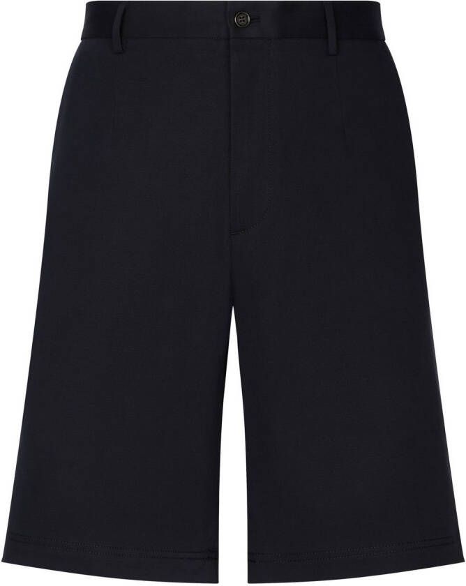 Dolce & Gabbana Shorts van stretch-katoen met logo Zwart