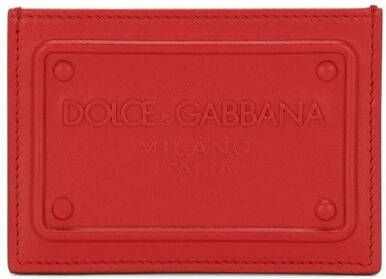 Dolce & Gabbana Pasjeshouder met DG-logo-reliëf Rood