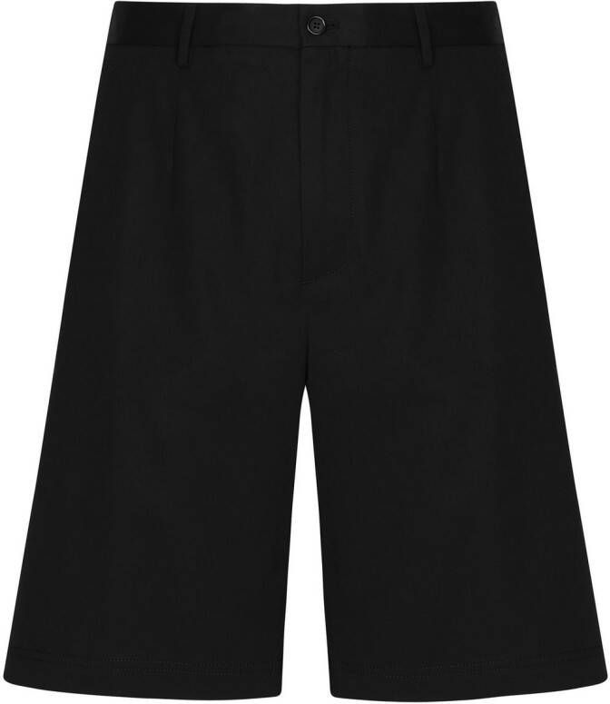 Dolce & Gabbana Katoenen shorts met logo Zwart